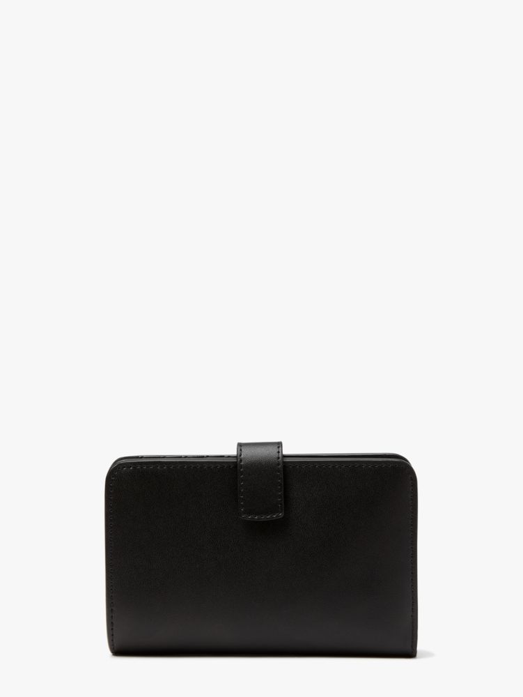 Kate Spade,on a roll slice compact wallet,Black Multi