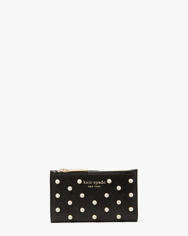 Pearl Small Slim Bifold Wallet | Kate Spade New York