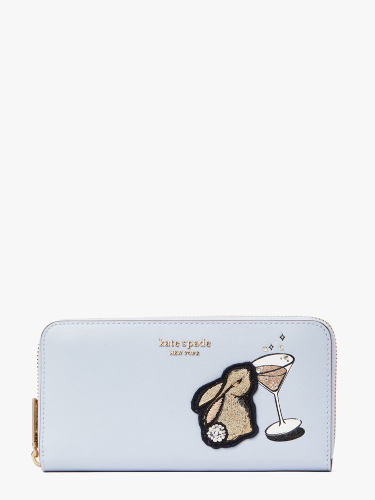 Bunbun Bunny Zip Around Continental Wallet | Kate Spade Outlet