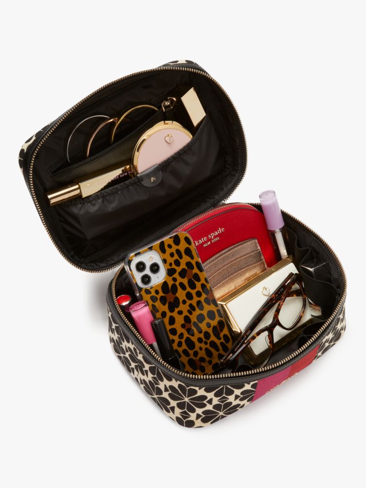 Kate Spade Spade Flower Jacquard Stripe Vanity Kit - ShopStyle Makeup &  Travel Bags