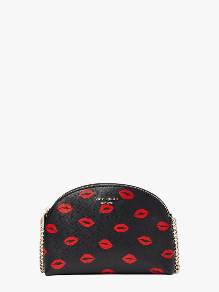 Kate Spade,Spencer Kisses Double-Zip Dome Crossbody,crossbody bags,