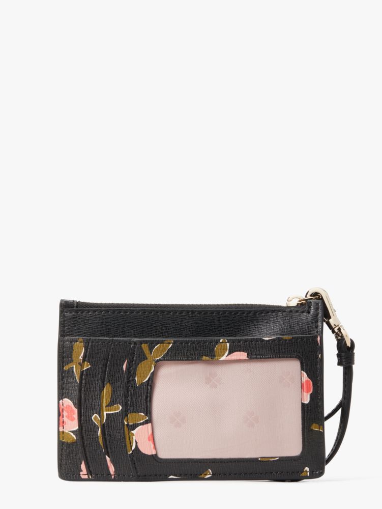 Kate Spade,Spencer Ditsy Rose Cardholder Wristlet,