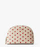 Kate Spade,spencer hearts small dome cosmetic case,cosmetic bags,Milk Glass Multi