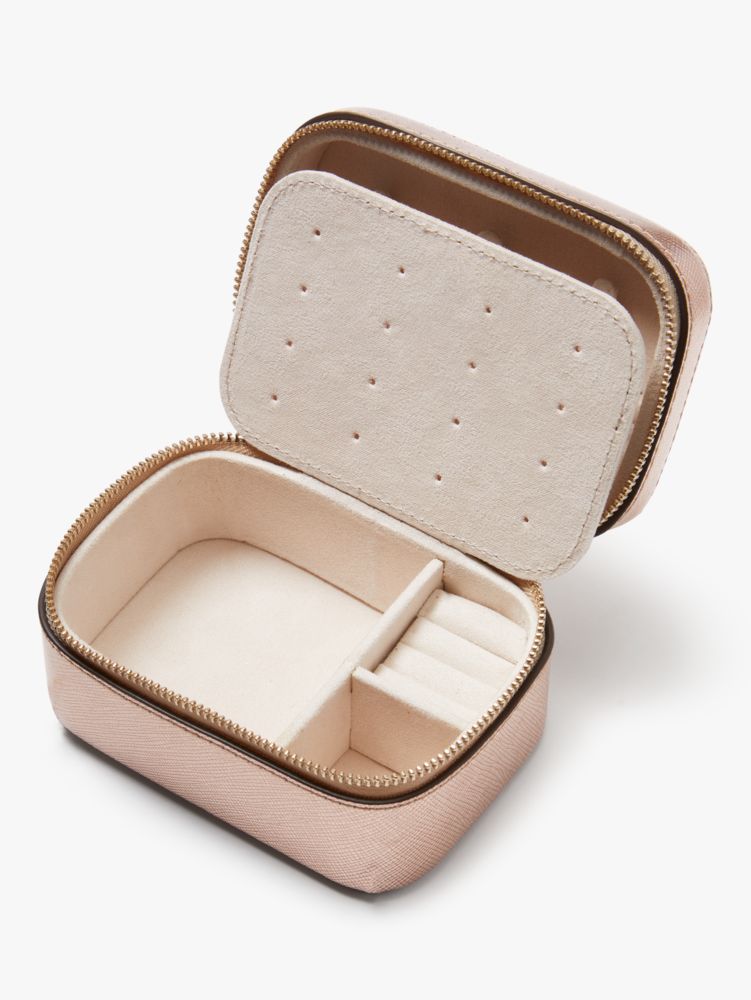 Kate Spade,Spencer Metallic Zip Jewelry Case,