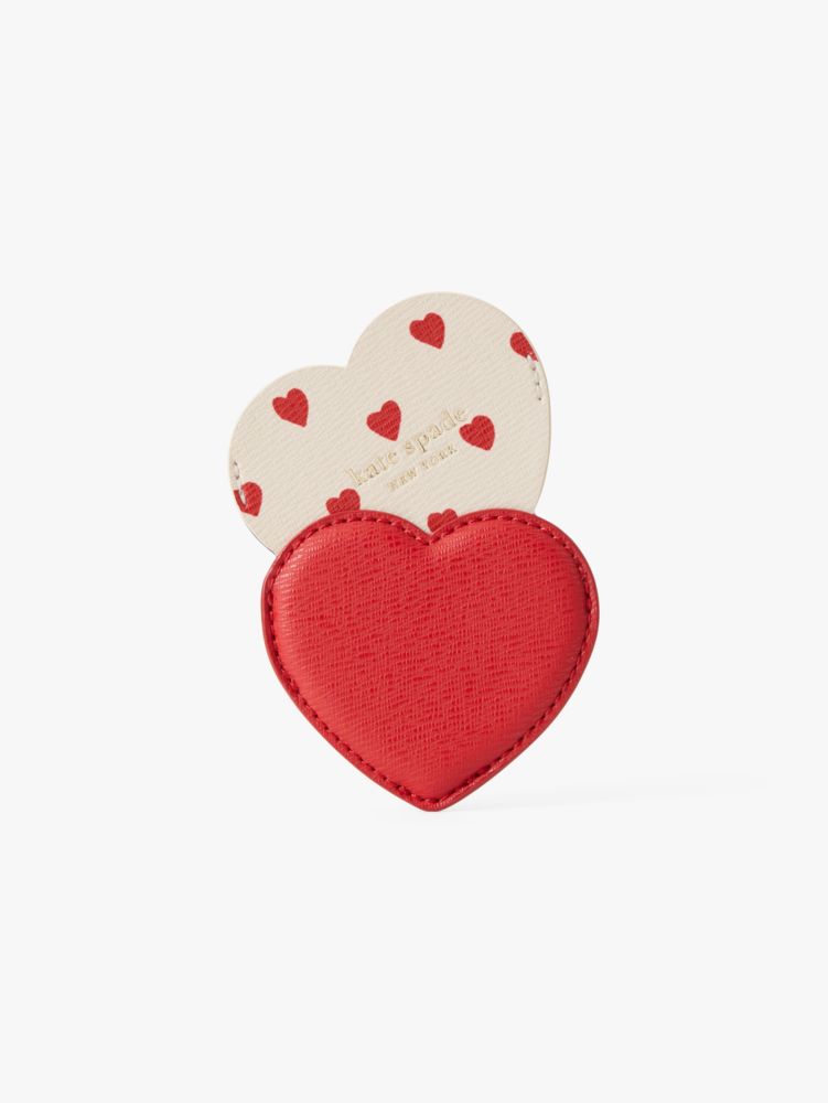 Hearts Smooth Leather Sticker Pocket, , Product