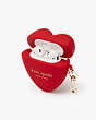 Kate Spade,heart apple airpods case,Red