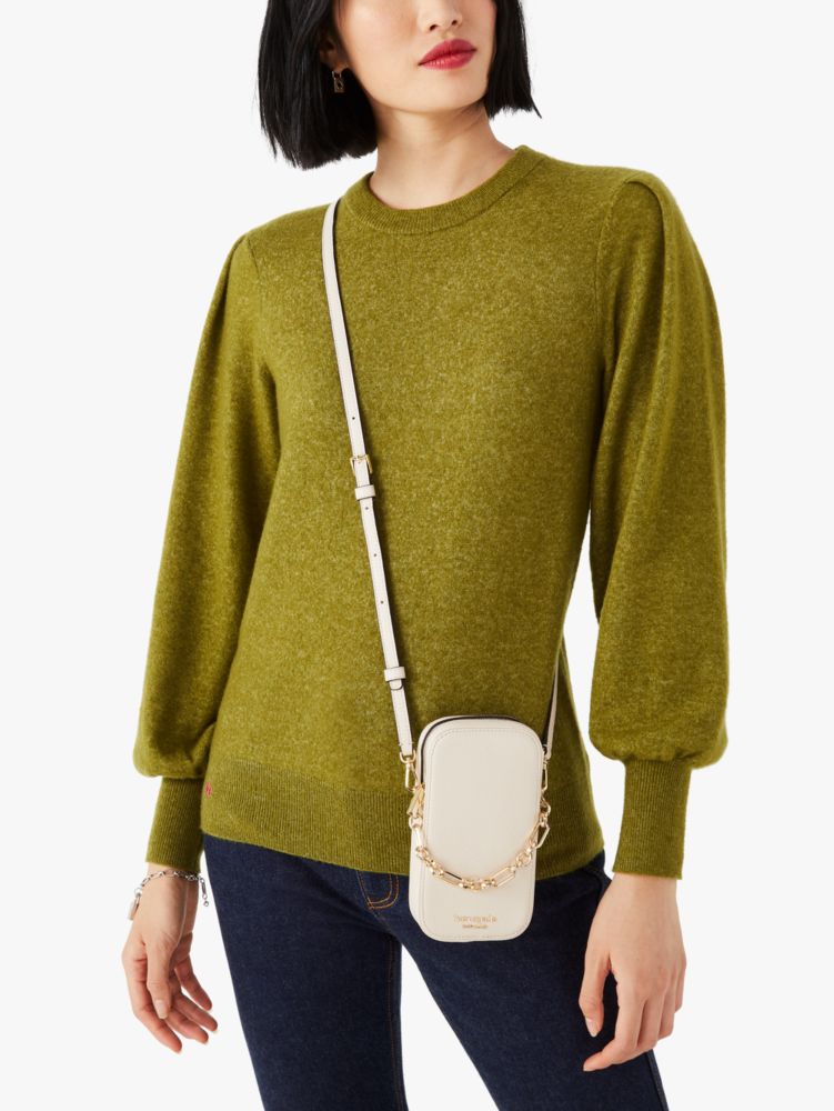 Kate Spade,carlyle north south phone crossbody,Casual,Milk Glass