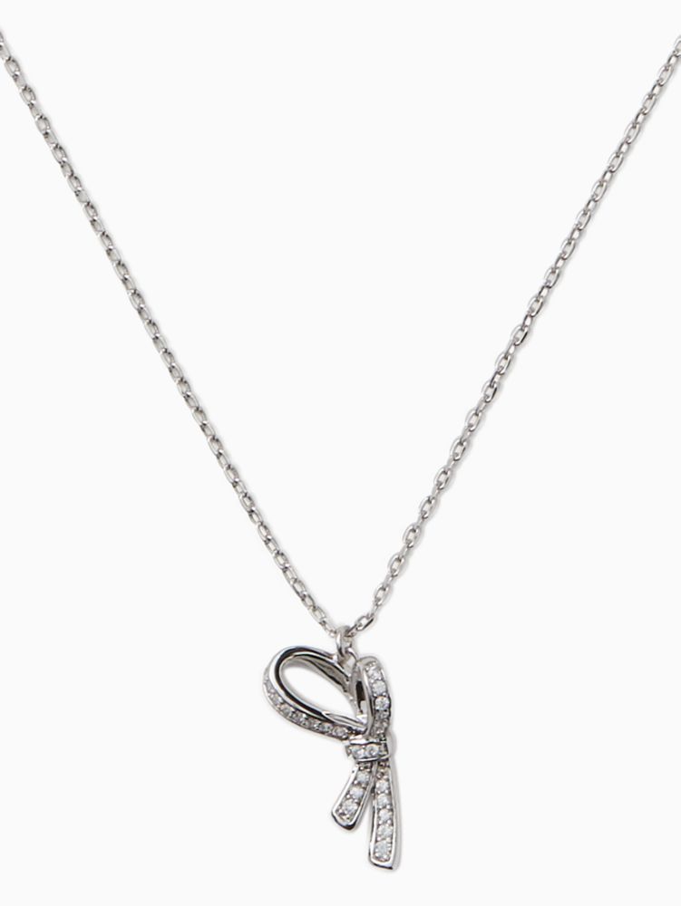 Kate Spade,all tied up pave pendant necklace,necklaces,