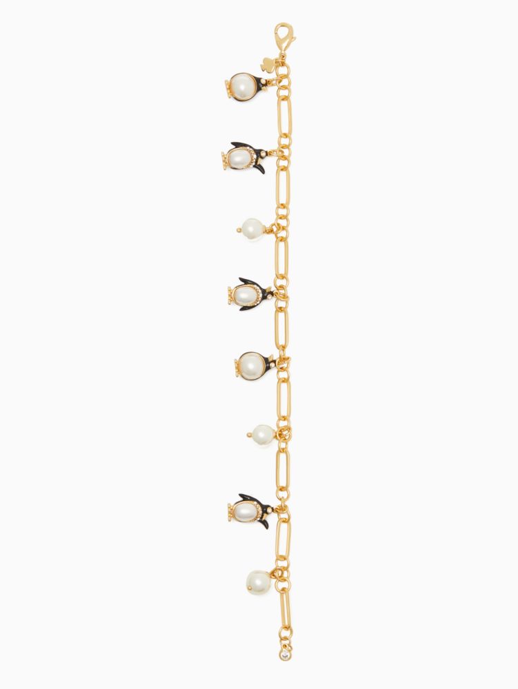 Kate Spade,arctic friends penguin charm bracelet,bracelets,