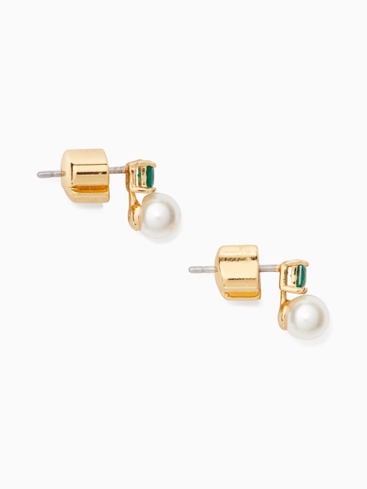 Kate Spade,little gem pearl and stone mini studs,earrings,