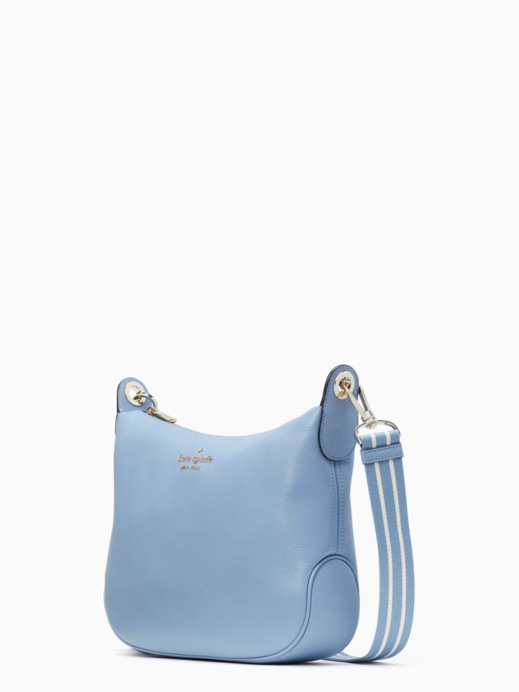 Kate Spade,Rosie Large Crossbody,Leather,Coin,Crossbody,Logo,Word Embellishment,Stripe,Metal,Lined,Casual,