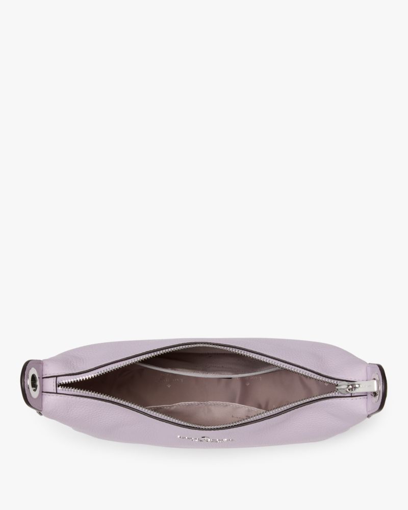 Kate Spade,Rosie Large Crossbody,Leather,Coin,Crossbody,Logo,Word Embellishment,Stripe,Metal,Lined,Casual,