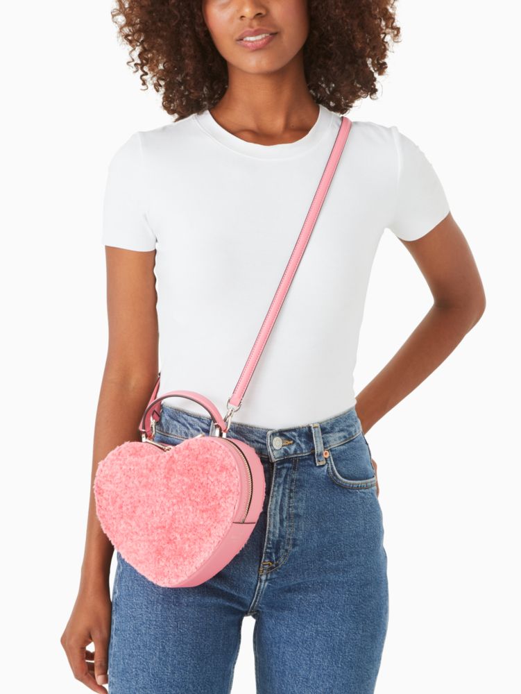 COMPARING THE ICONIC KATE SPADE AND COACH HEART CROSSBODY BAGS! Try On,  What Fits Inside and Review! 