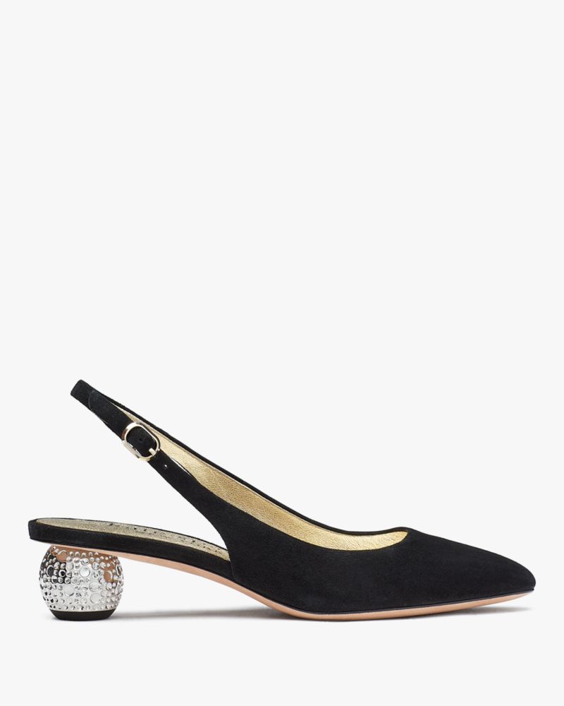 Kate spade clearance black suede pumps