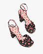 Kate Spade,confetti platform sandals,sandals,Ditsy Rose/Black