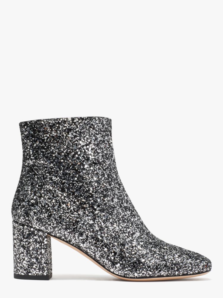 Kate Spade,junelle booties,Black Silver