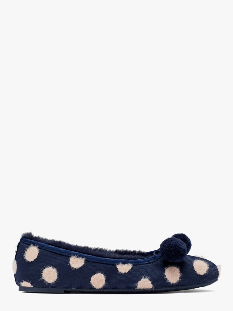 Kate Spade,ハーレー ポンポン スリッパ,スターリーナイト/ドット