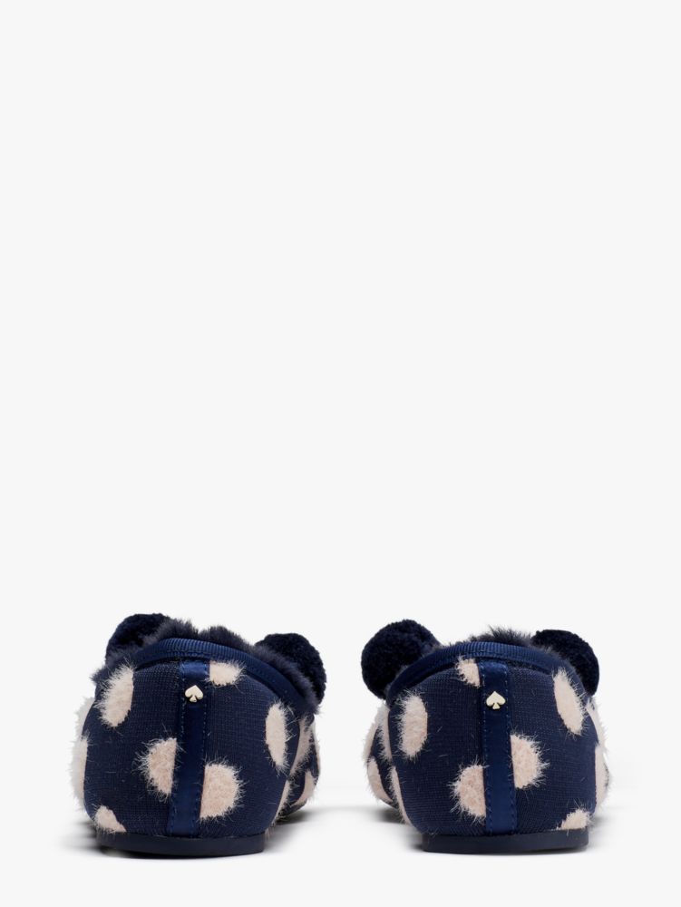 Kate Spade,ハーレー ポンポン スリッパ,スターリーナイト/ドット