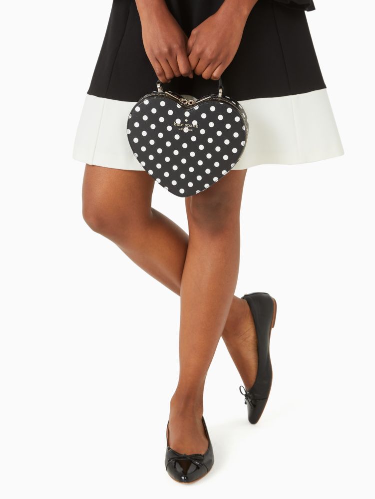 Buy KATE SPADE Polka-Dot Print Heart Shaped Crossbody Bag