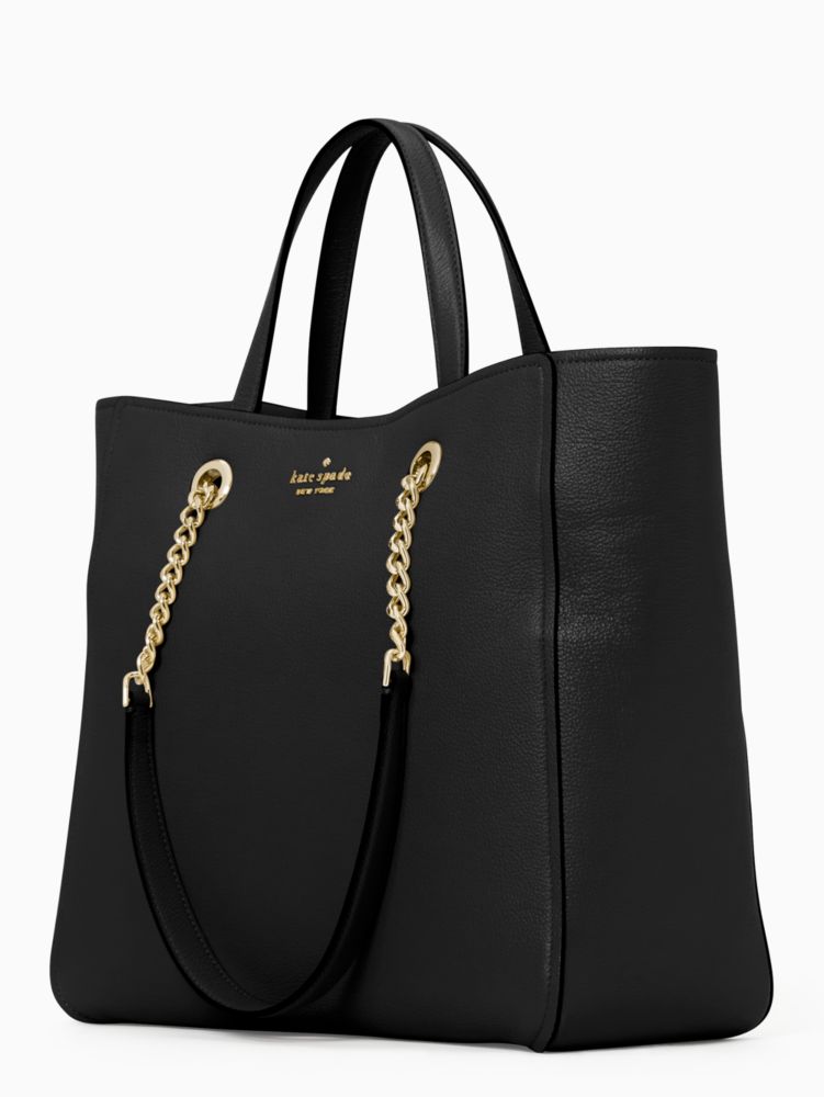 Kate Spade,infinite large triple compartment tote,tote bags,Black