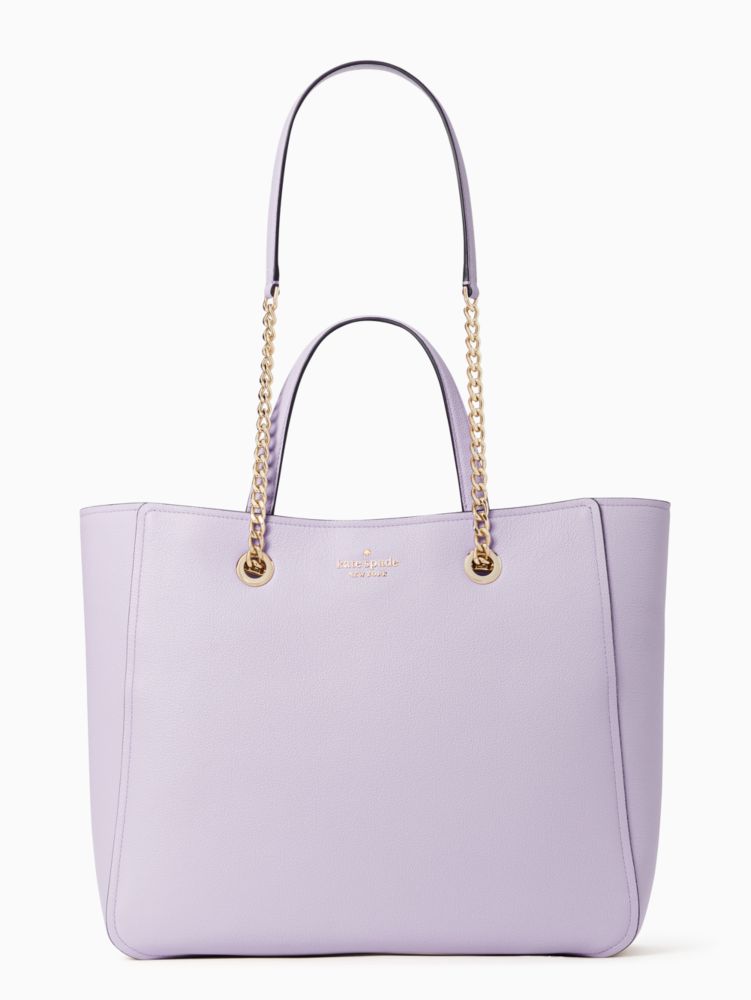 Kate Spade,infinite large triple compartment tote,tote bags,Lilac Frost