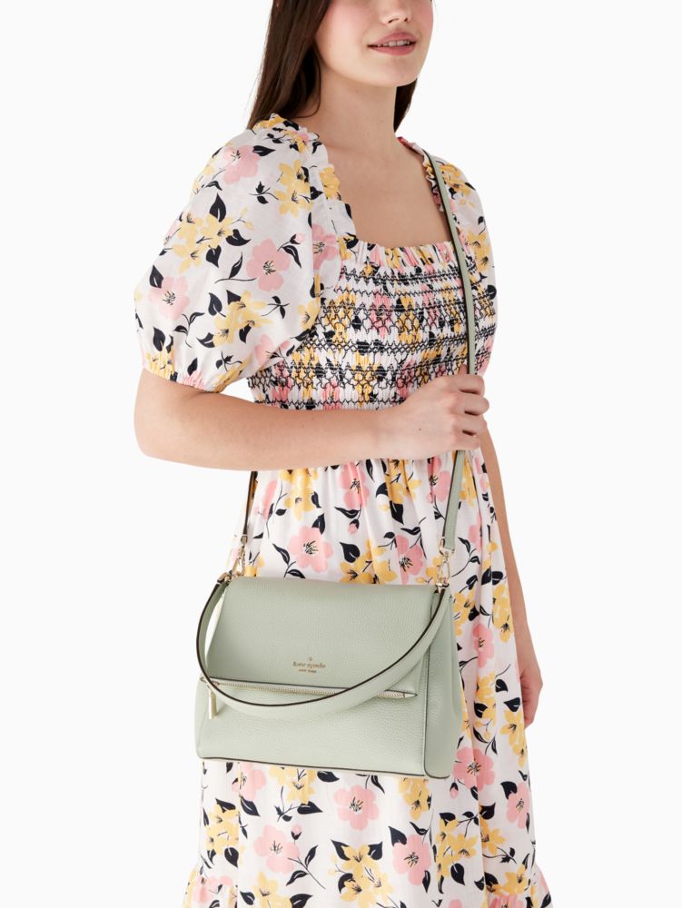 KATE popular SPADE Leila Medium Flap Backpack With Flower Patterns K7308