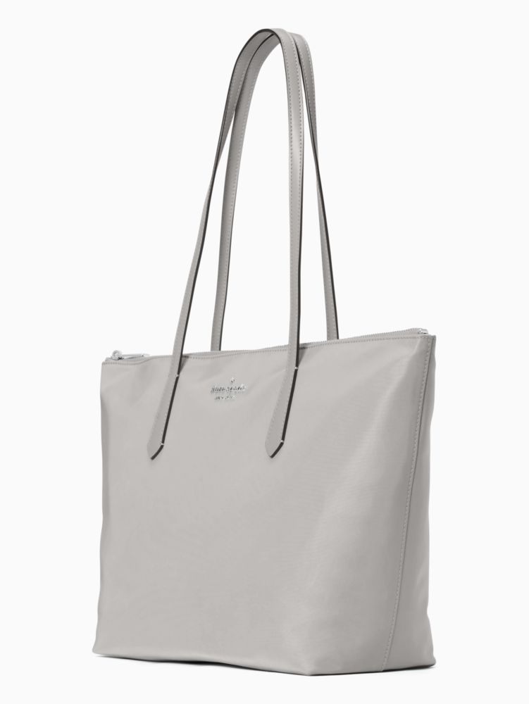 Kate Spade,kitt nylon large tote,Nimbus Grey