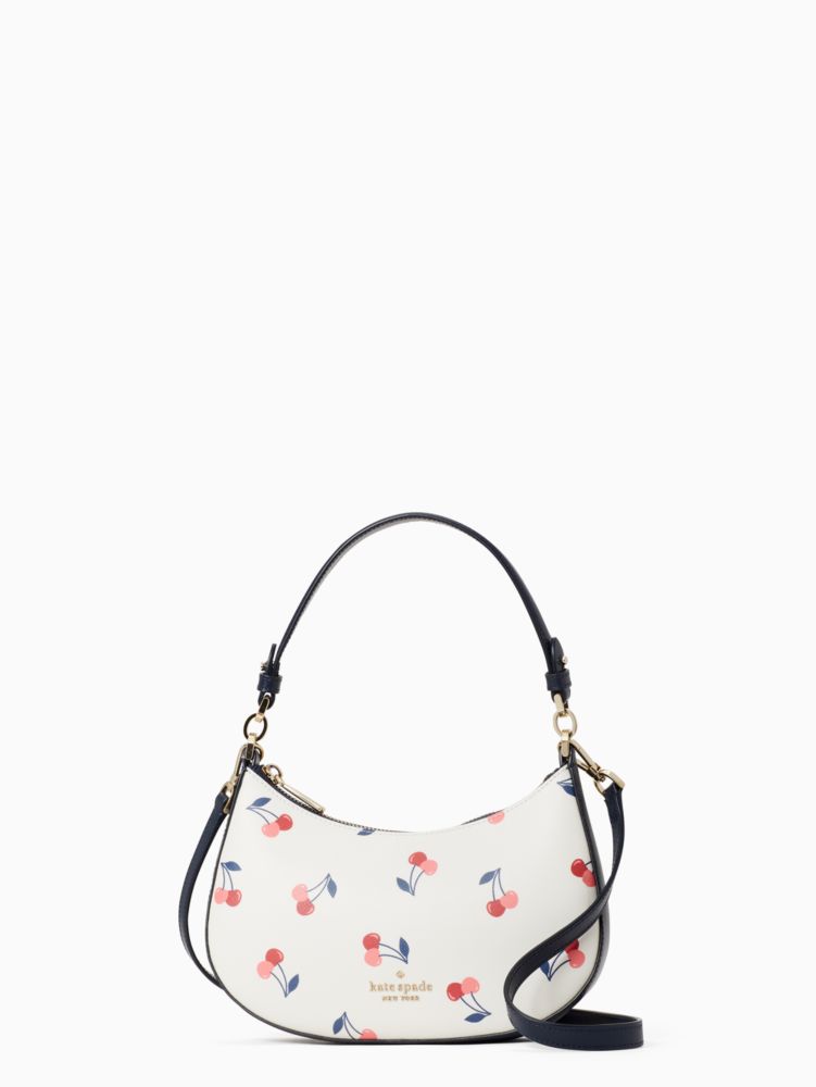 Kate Spade Rosie Cherry Embroidered Denim Crossbody Bag K6055