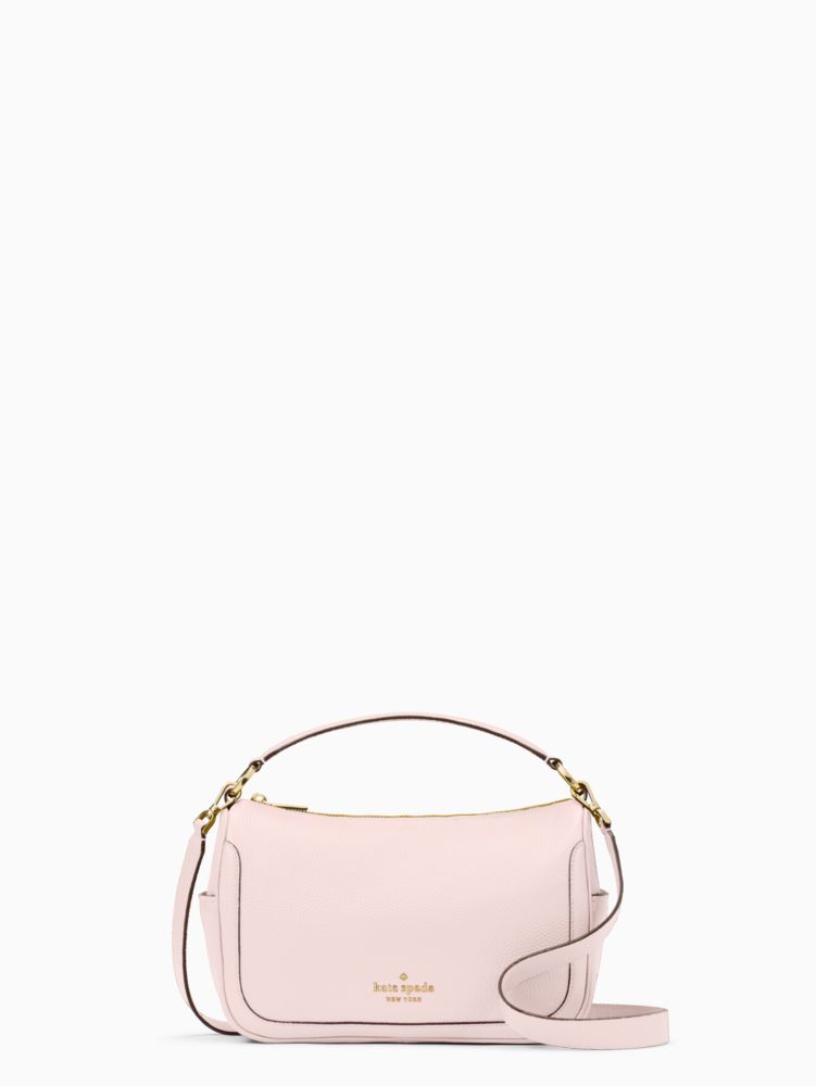 kate spade handbag for women Smoosh collection leather crossbody purse,  Black: Handbags