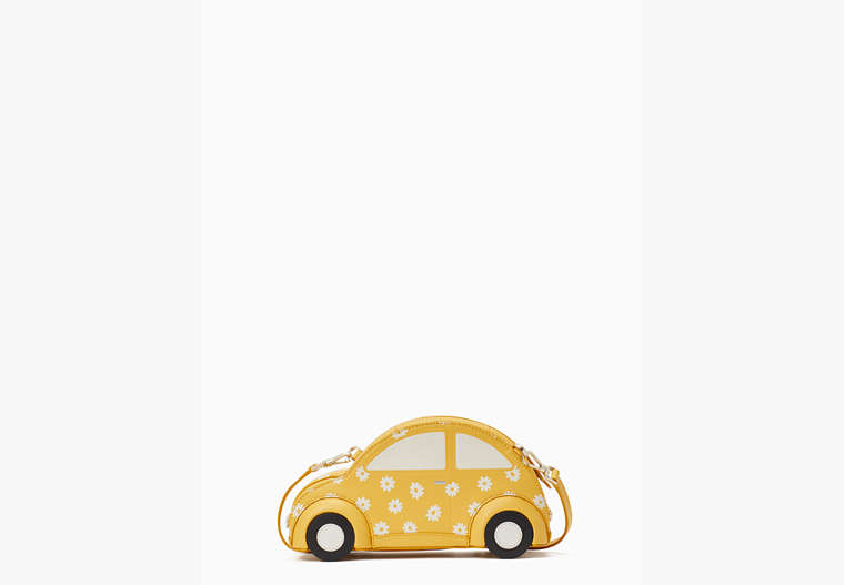 Kate Spade,beep beep car crossbody bag,Yellow Multi