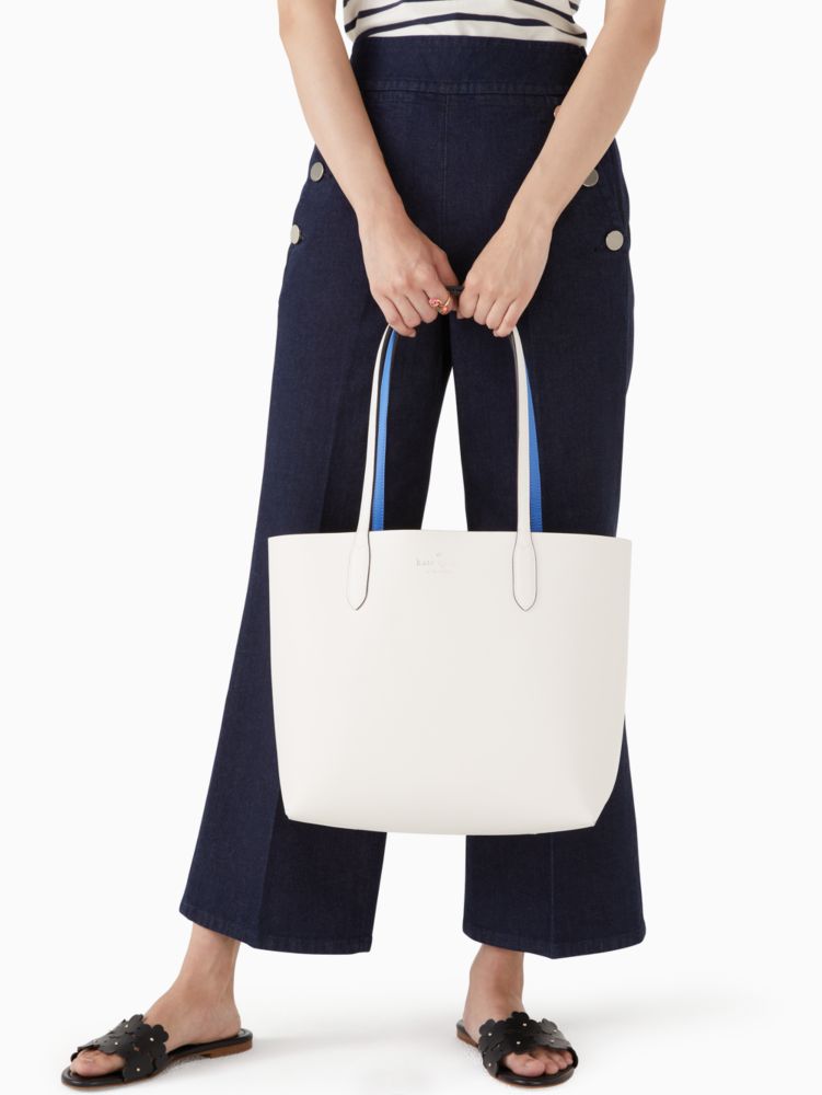 Kate Spade,Ava Reversible Tote,Leather,Coin,Tote,Logo,Word Embellishment,Casual,