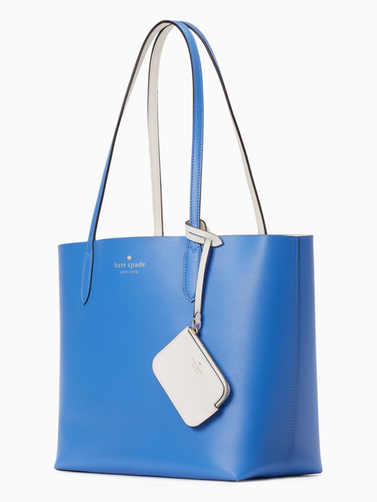Kate Spade,Ava Reversible Tote,Leather,Coin,Tote,Logo,Word Embellishment,Casual,
