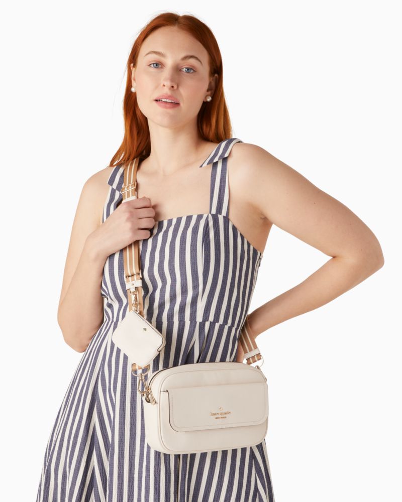 Rosie Pebbled Leather Flap Camera Bag | Kate Spade Outlet