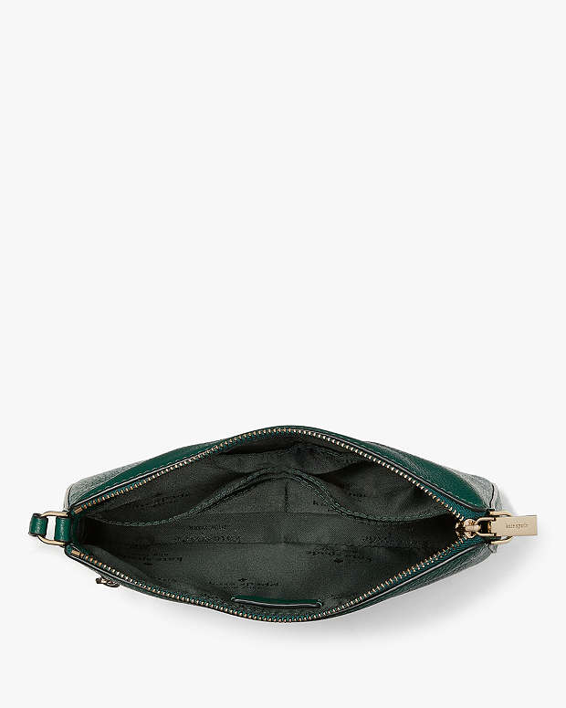 Calvin Klein Ultra Light Double Zip Crossbody Bag in Green