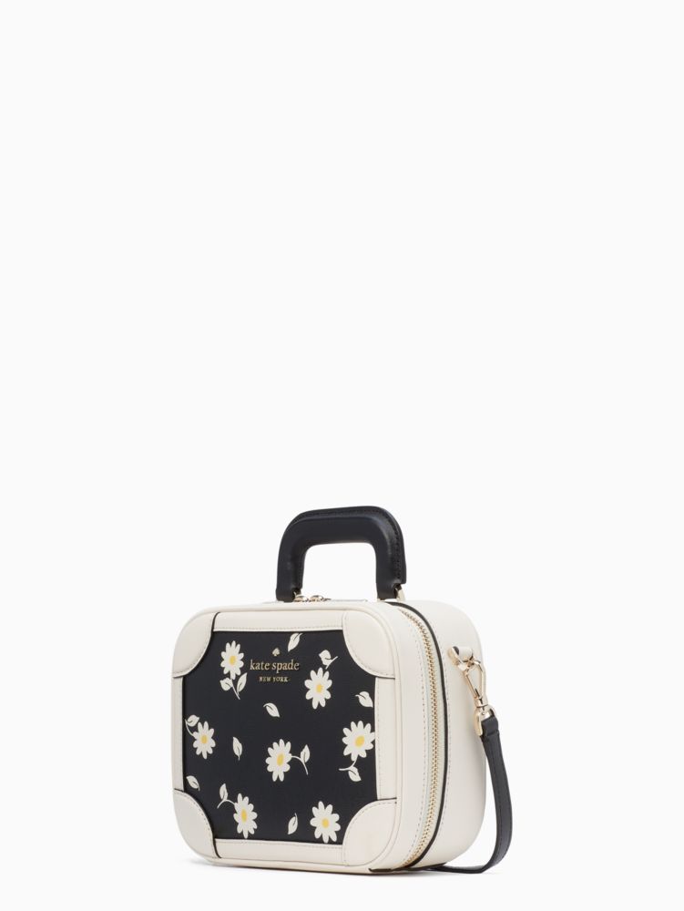 Kate Spade,traveler trunk crossbody bag,Black Multi