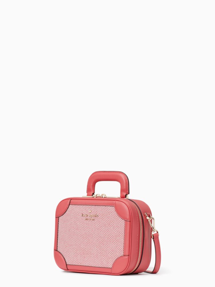 Kate Spade,traveler trunk crossbody bag,Pink Multi