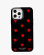 Kate Spade,glitter hearts iPhone 13 pro max case,phone cases,Black Multi
