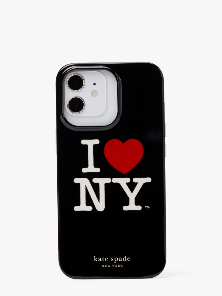 Kate Spade,I Love NY X Kate Spade New York iPhone 13 Pro Case,phone cases,Black Multi