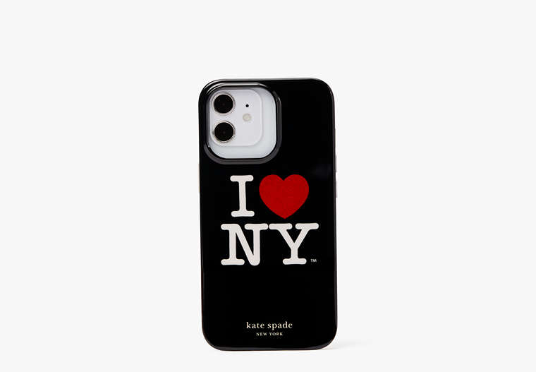 Kate Spade,I Love NY X Kate Spade New York iPhone 13 Pro Case,phone cases,Black Multi image number 0