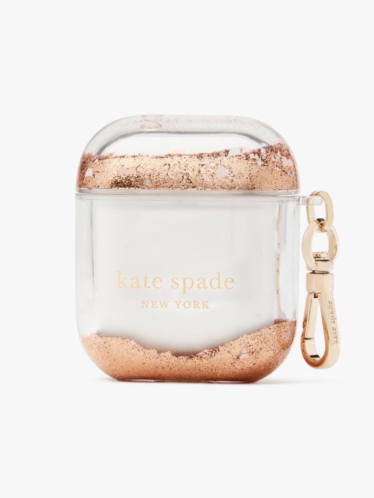 Kate Spade,liquid glitter airpods case,