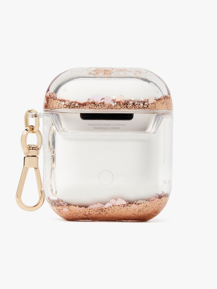 Kate Spade,liquid glitter airpods case,