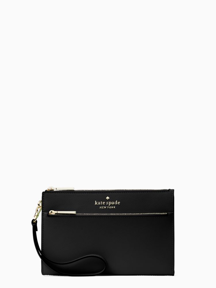 Kate Spade,staci medium wristlet,Black