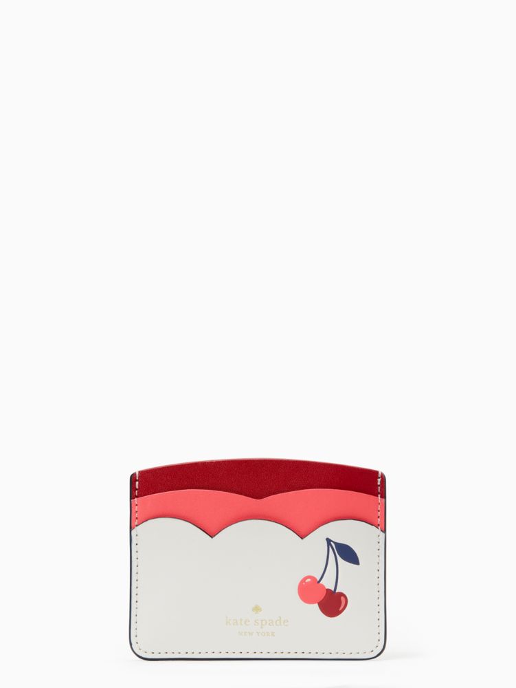 Kate Spade,ビング スモール スリム カード ホルダー,財布小物,クリームマルチ