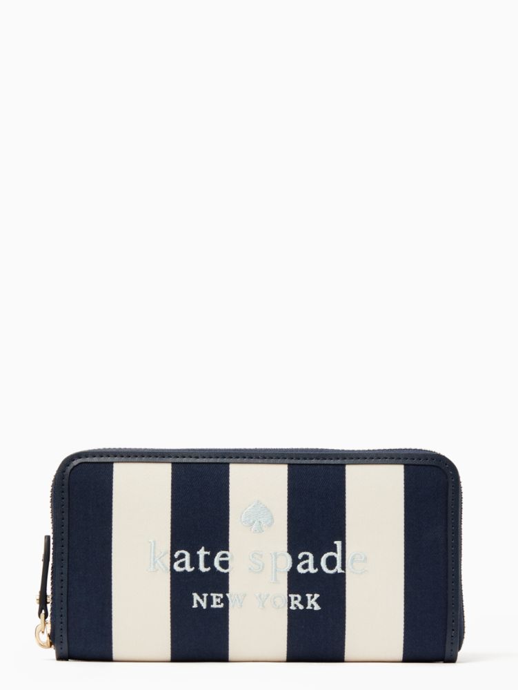 Kate spade striped discount wallet