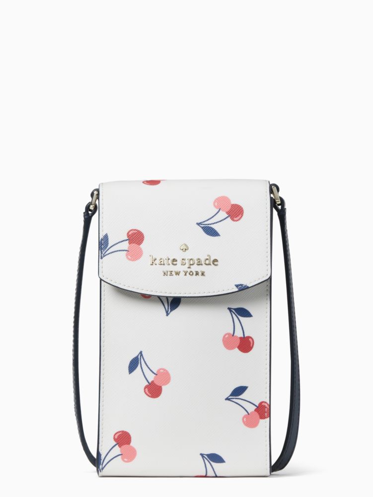 Kate Spade New York Staci Cherry North South Flap Phone Crossbody