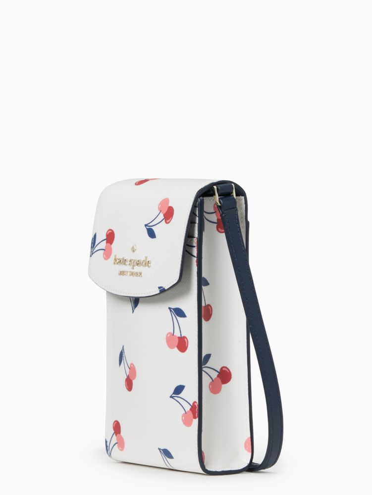 Kate Spade New York Staci Cherry North South Flap Phone Crossbody