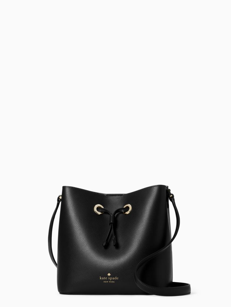 Kate Spade,sadie bucket bag,crossbody bags,Black