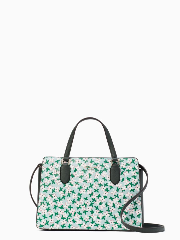 Kate Spade,laurel way reese satchel,60%,Aphrodite Green Multi