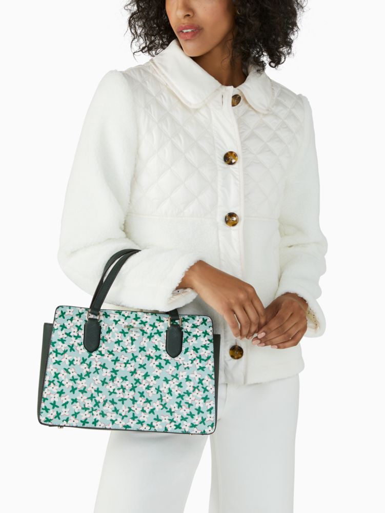 Kate Spade,laurel way reese satchel,60%,Aphrodite Green Multi