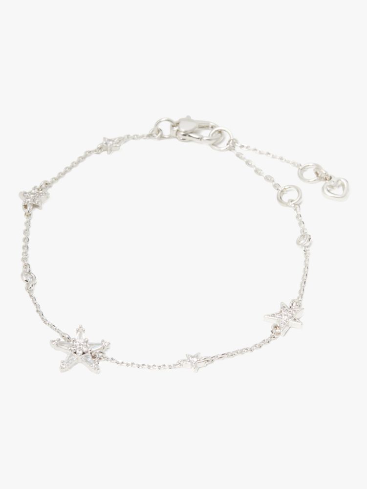 Starring Star Bracelet, Clear/Silver, Product